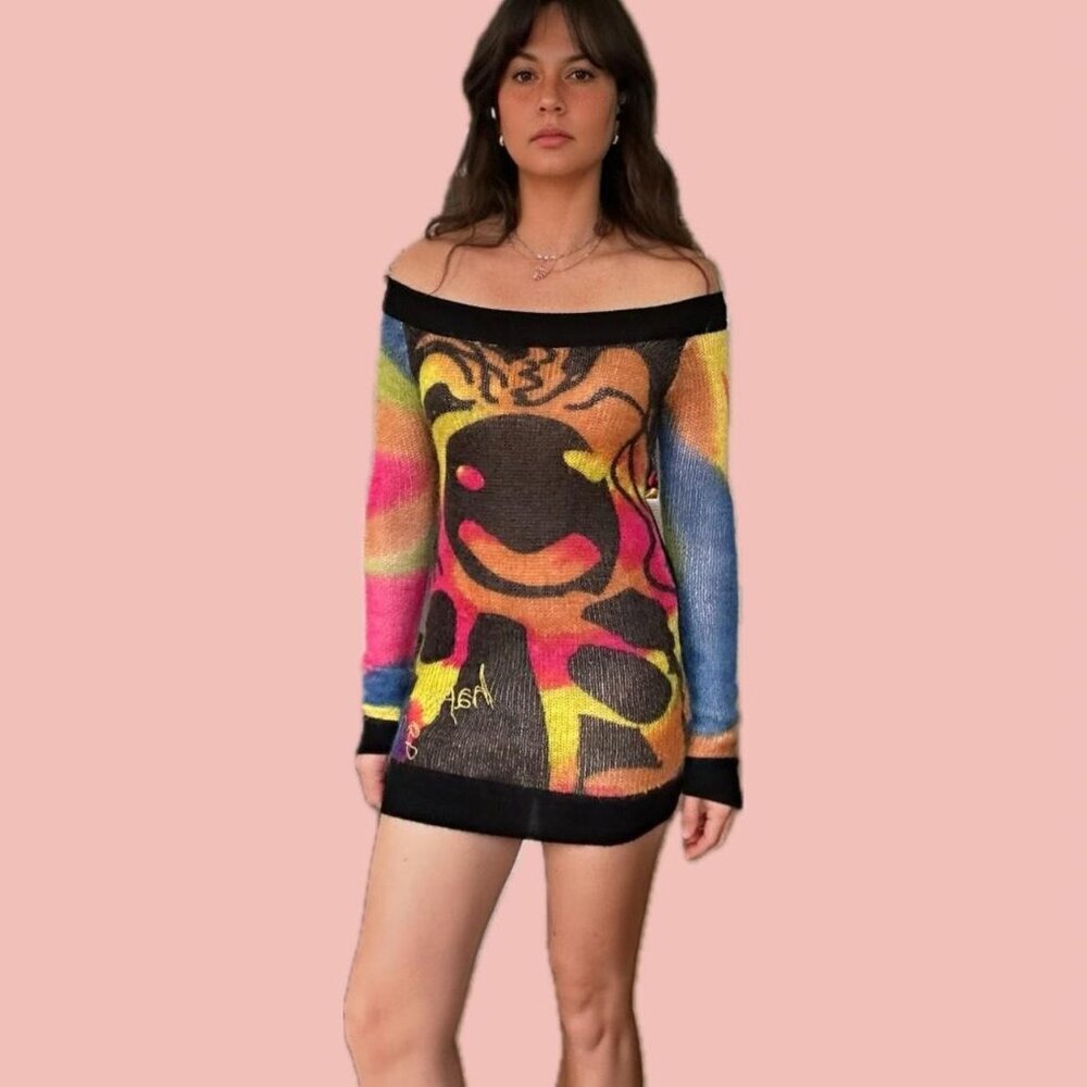 Desigual Off-Shoulder Sweater Dres Size: XS/S